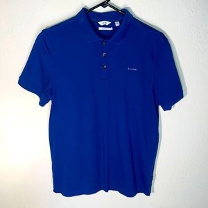 Calvin Klein, Medium, Blue Polo Shirt